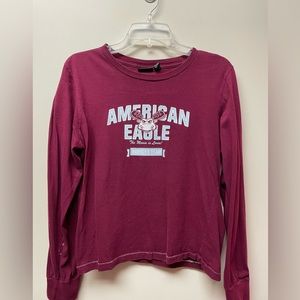 Women’s XL Maroon American Eagle Outfitters long sleeve top